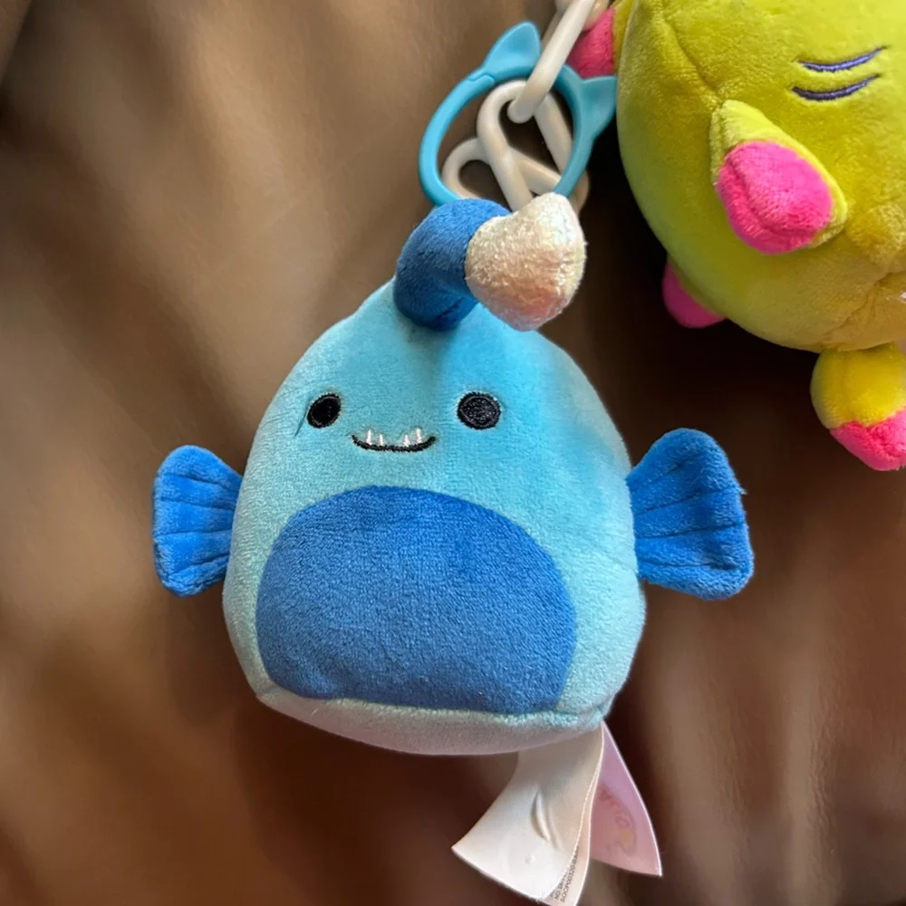 Squishmallows Colorful Sea🦈🐙🐚🌊 Creature Plush Set of 6 with chain